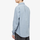 Maison Margiela Men's Stripe Shirt in Blue