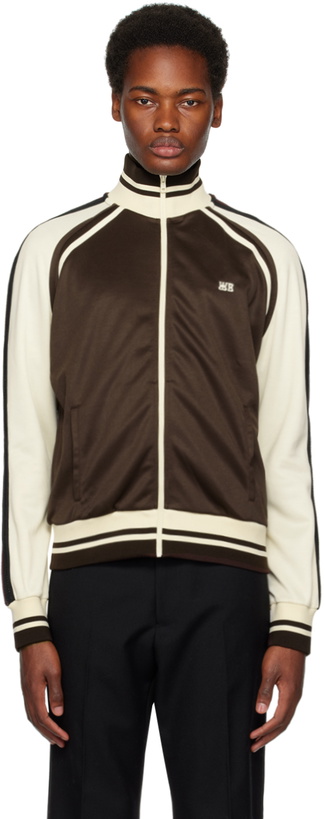 Photo: Wales Bonner Brown & White Kola Track Jacket