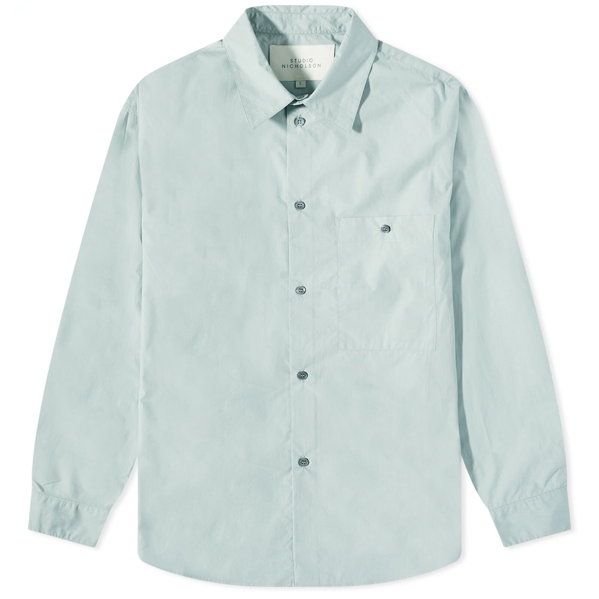 Studio Nicholson Men's Kito Shirt in Duck Egg