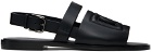 Dolce&Gabbana Black Calfskin Sandals