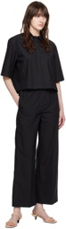 TOTEME Black Drawstring Trousers