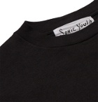FLAGSTUFF - Sonic Youth Printed Cotton-Jersey T-Shirt - Black