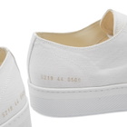 Common Projects Men's Tournament Low Classic Canvas Sneakers in White