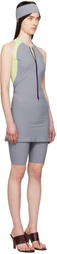 JOHANNA PARV Gray & Green Sprint Jumpsuit