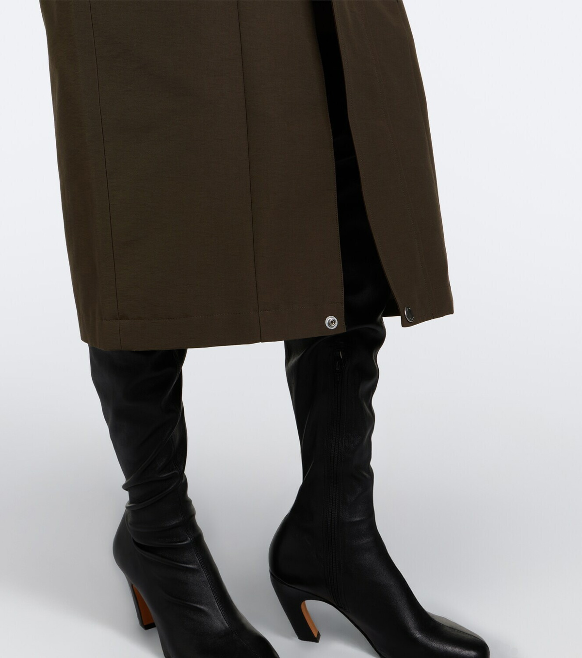 Sacai Cotton-blend cargo skirt