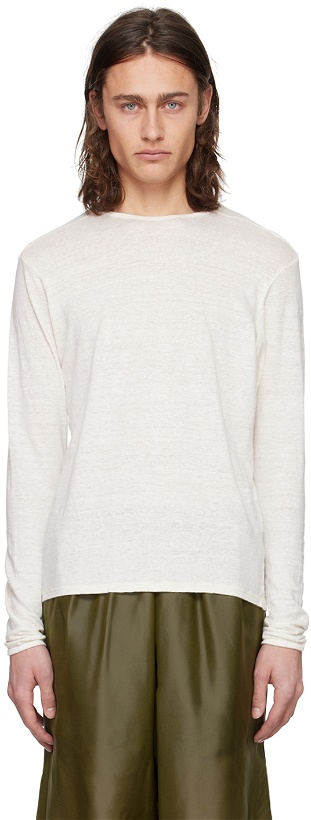 Photo: Gabriela Coll Garments White No.87 Long Sleeve T-Shirt