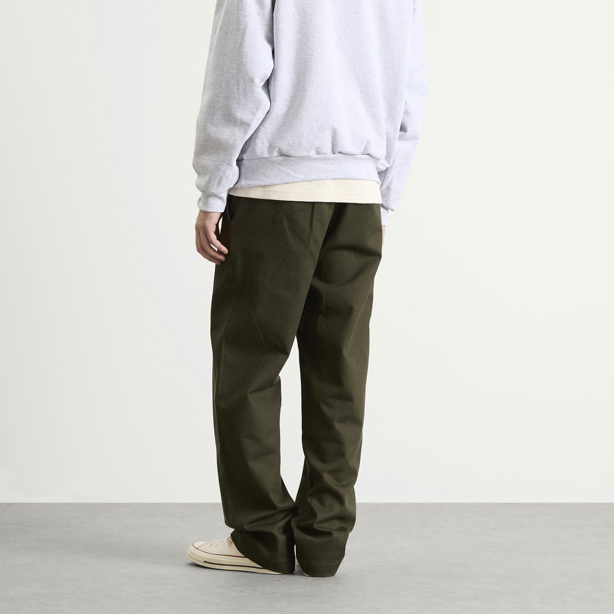Randy's Garments Men's Randy’s Garments  Gusseted Work Pants in Dark Olive Super Twill