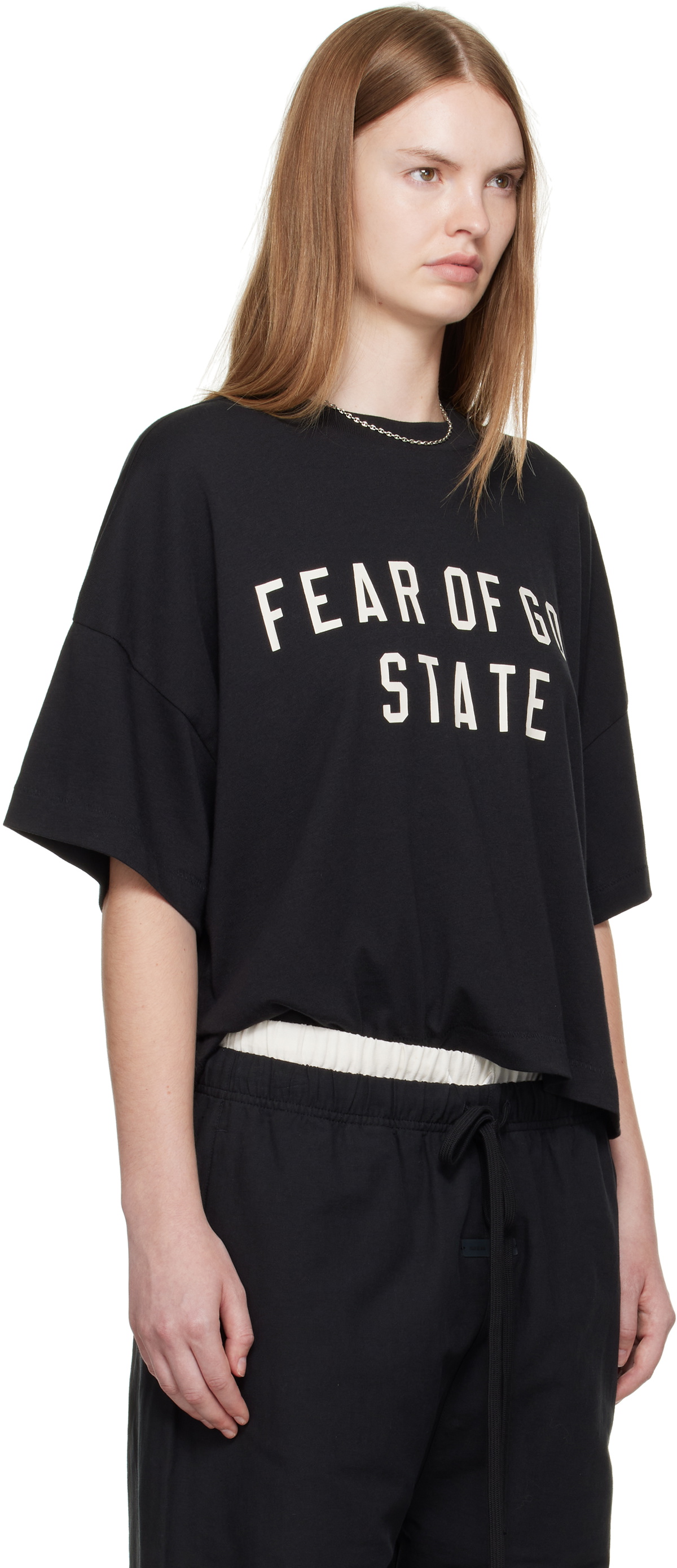 Fear of God ESSENTIALS Black Boxy T-shirt