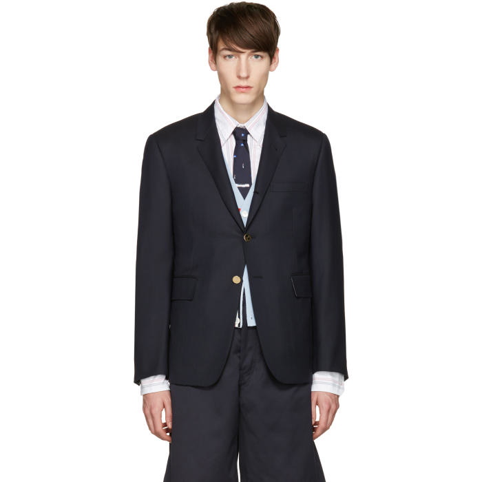 Photo: Thom Browne Navy Classic Blazer