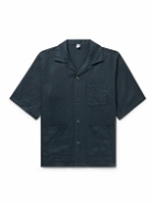 Aspesi - Camp-Collar Linen Shirt - Blue