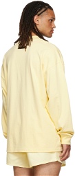 Fear of God ESSENTIALS Yellow Flocked Long Sleeve T-Shirt
