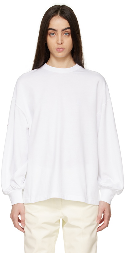 Photo: Moncler Genius White Crewneck Long Sleeve T-Shirt
