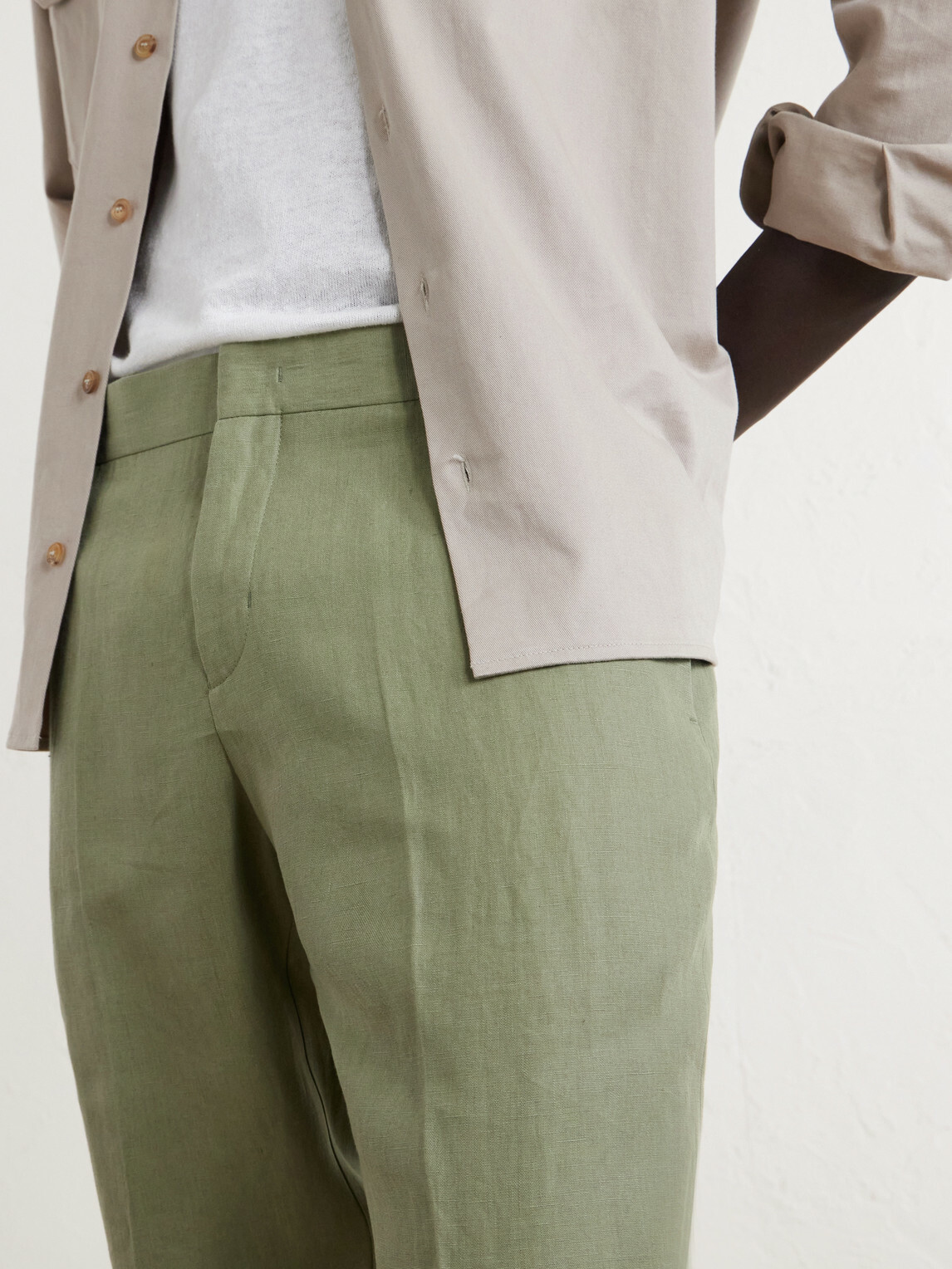 Orlebar Brown - Griffon Tapered Linen Trousers - Green