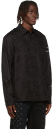 Marine Serre Black Regenerated Household Linens Shirt