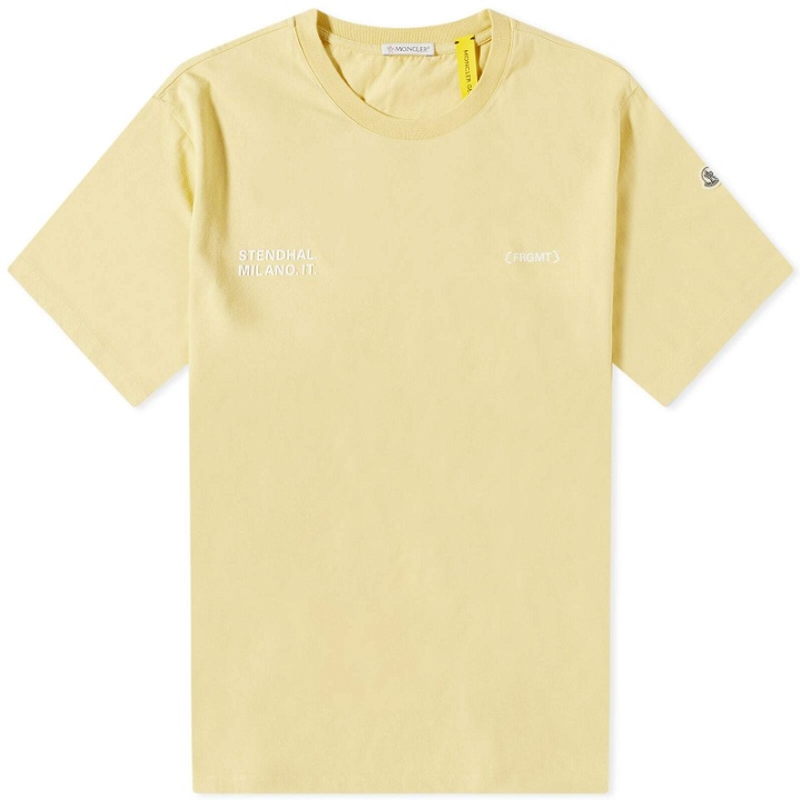 Photo: Moncler Men's Genius x Fragment T-Shirt in Yellow