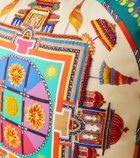 Etro Embroidered cotton cushion