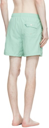 Bather Green Recycled Nylon Swim Shorts