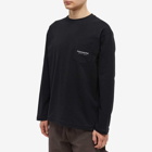 thisisneverthat Men's Long Sleeve L-Logo Pocket T-Shirt in Black