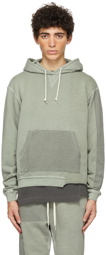 John Elliott Green Reconstructed Vintage Hoodie