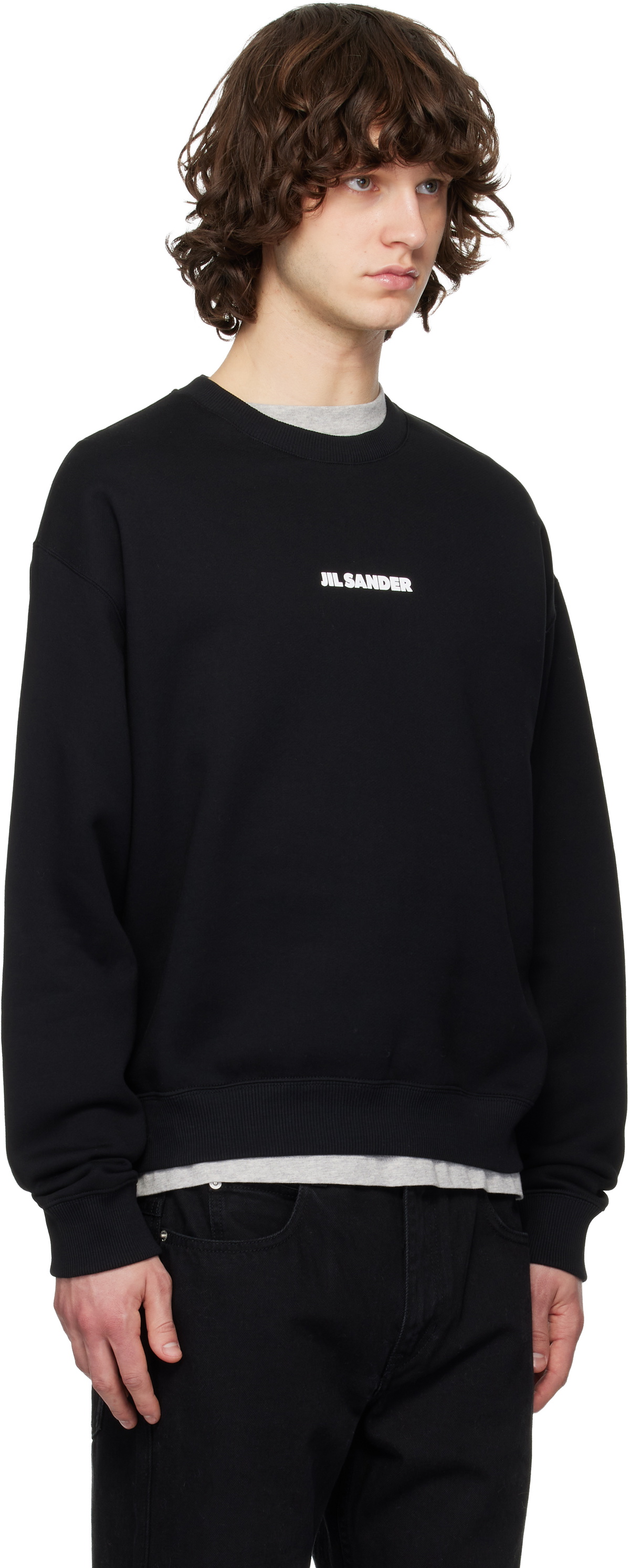 Jil Sander Black Logo Sweatshirt
