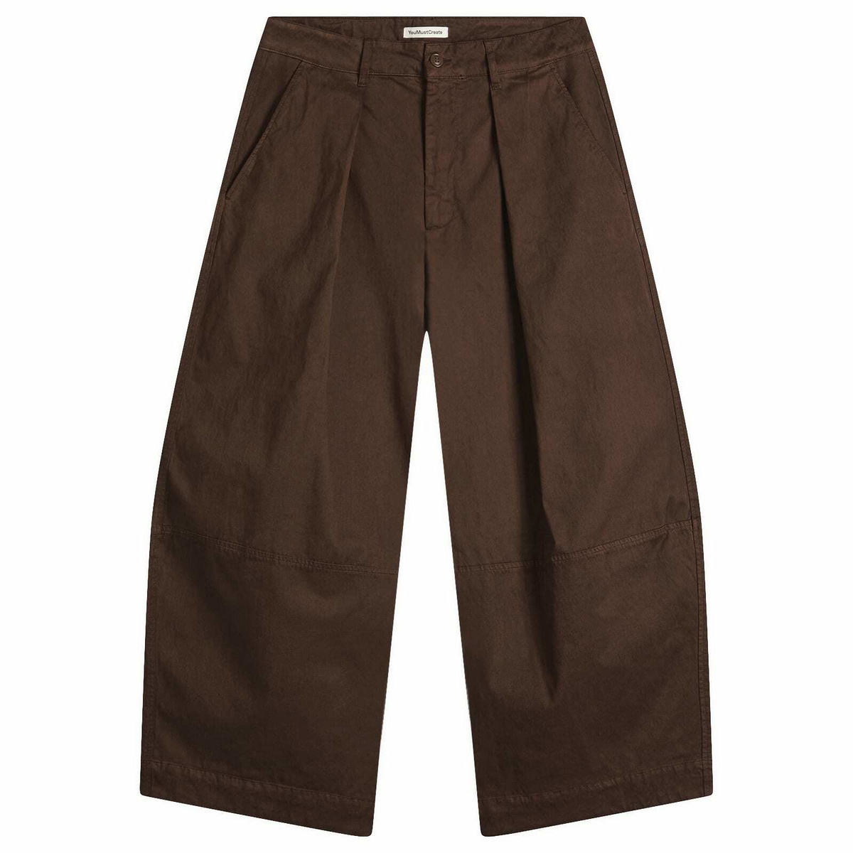 YMC Men's Garment Dyed Modal Deadbeat Trouser in Brown