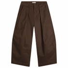 YMC Men's Garment Dyed Modal Deadbeat Trouser in Brown