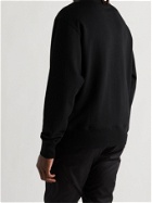 ACNE STUDIOS - Logo-Appliquéd Organic Cotton-Jersey Sweatshirt - Black