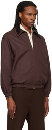 Dunst Brown Collared Blouson Jacket