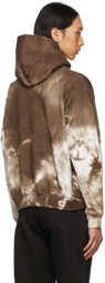 Ashley Williams SSENSE Exclusive Brown & White Tie-Dye Rat Hoodie