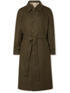 Giuliva Heritage - Belted Wool Overcoat - Green