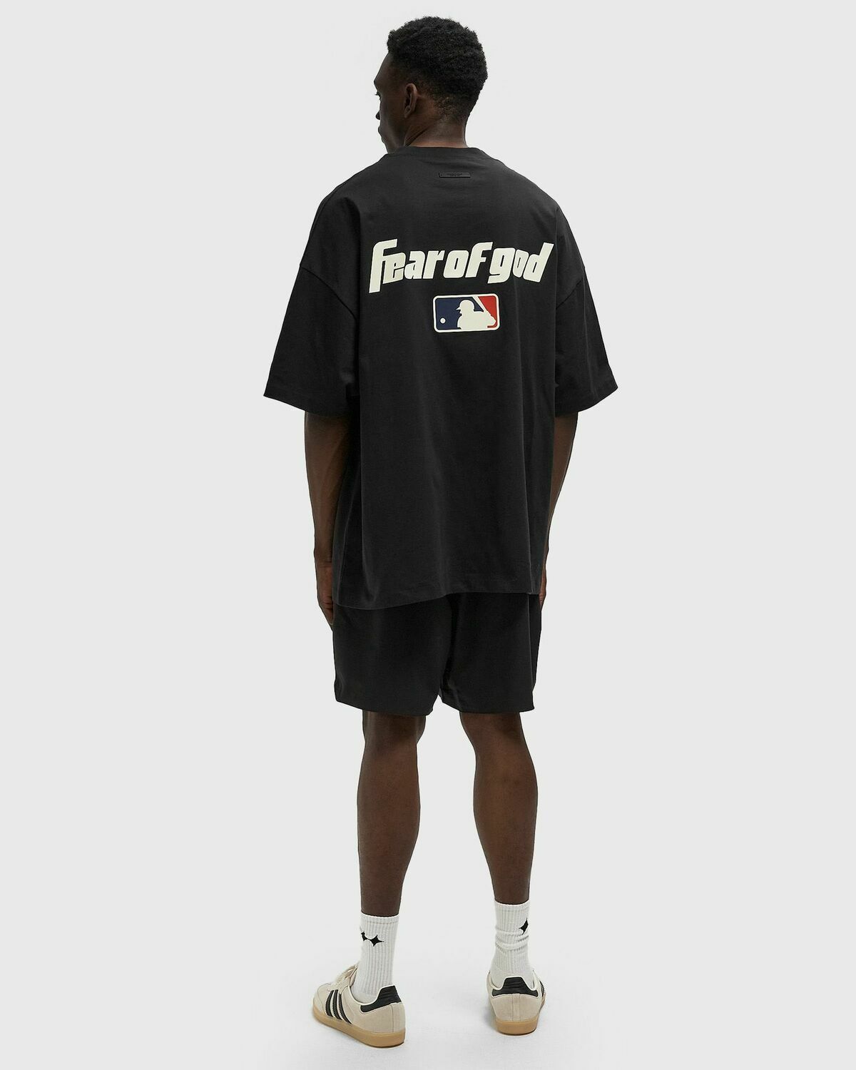 Fear of God Essentials MLB 90'S FIT TEE Black Mens Shortsleefe