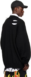 VETEMENTS Black Distressed Sweater