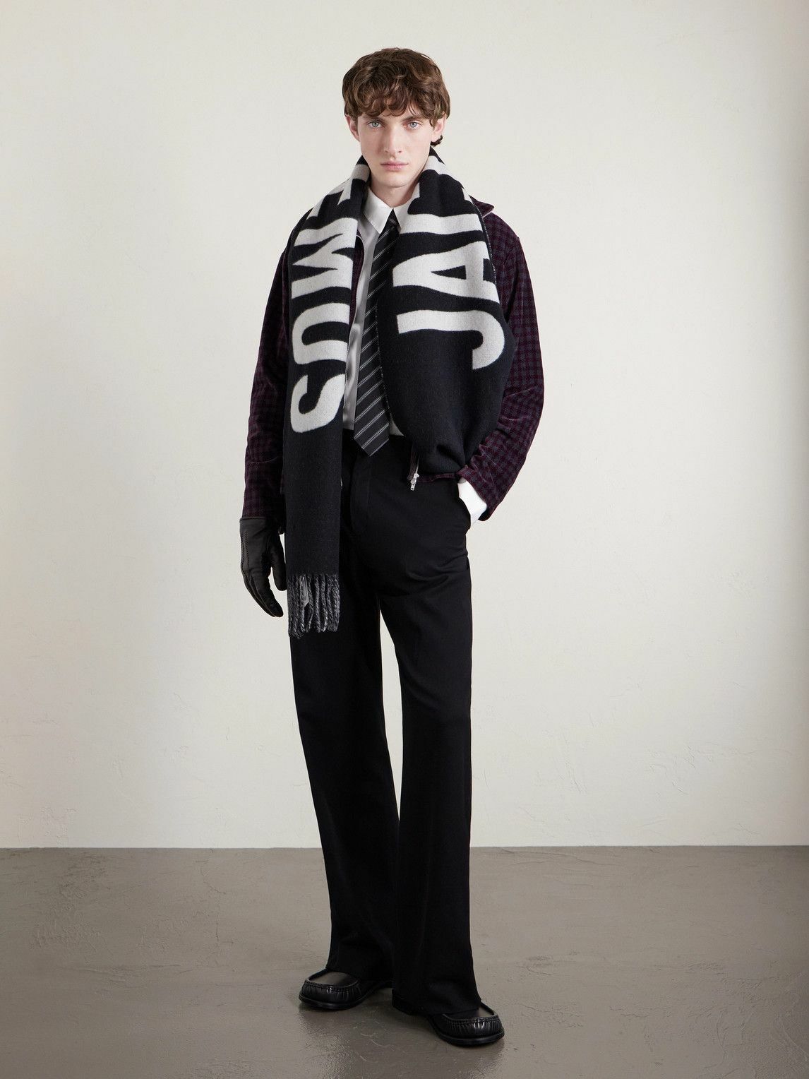 Jacquemus - Logo-Intarsia Fringed Wool Scarf