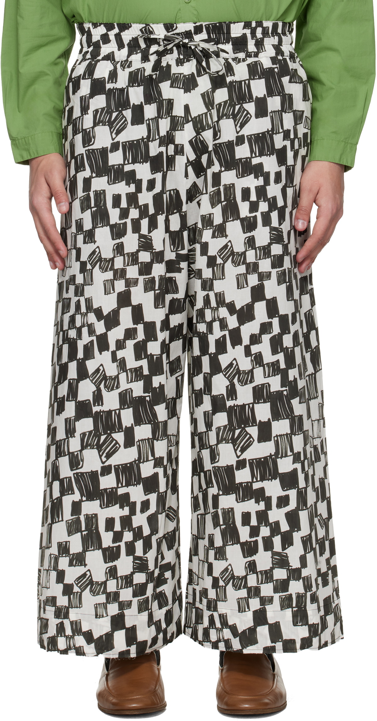 Toogood Black & White 'The Boxer' Trousers