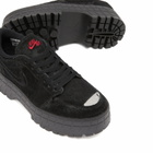 Air Jordan Women's 1 Brooklyn Low Sneaker in Black/Gym Red/Black