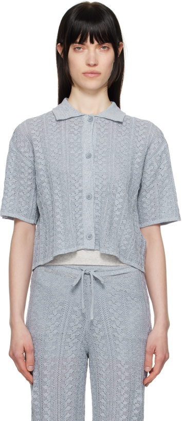 Photo: Holzweiler Blue Kelp Crochet Shirt