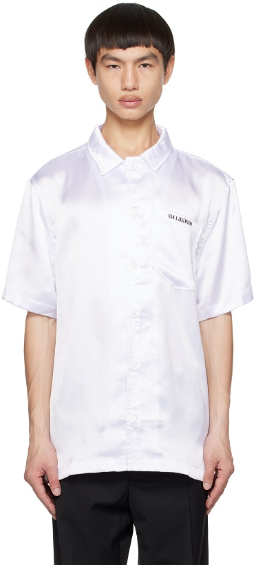 Photo: Han Kjobenhavn White Open Spread Collar Shirt