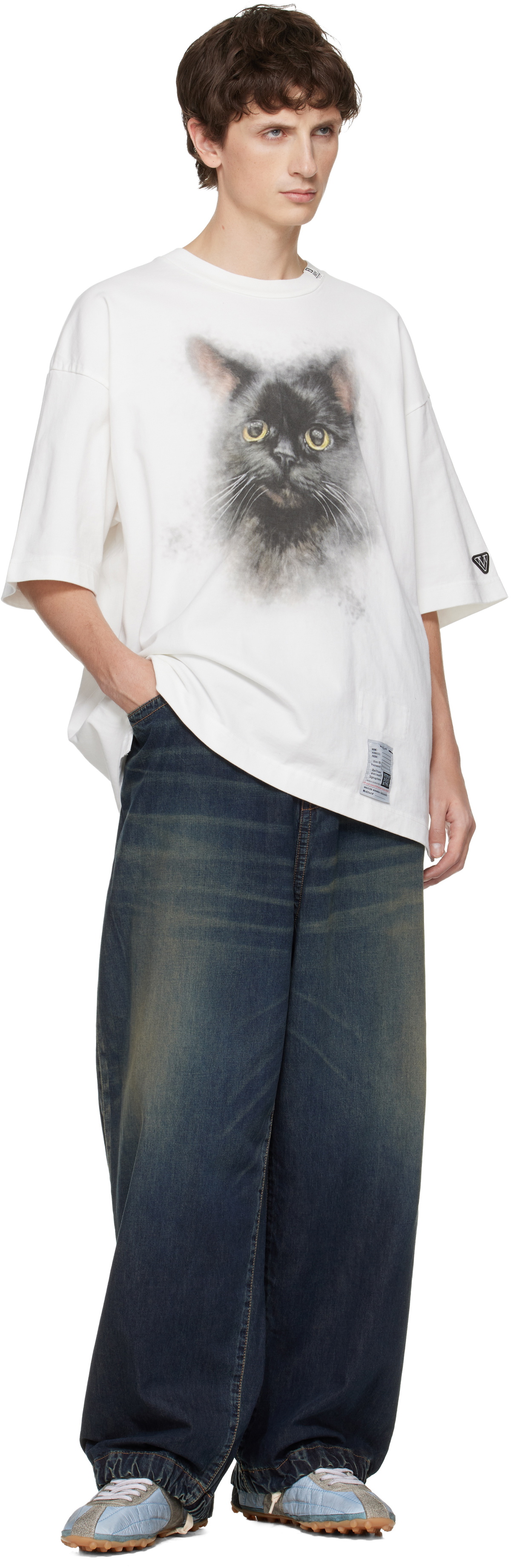 Maison MIHARA YASUHIRO Blue Light Denim Wide Jeans