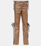 Jean Paul Gaultier x KNWLS low-rise denim corset pants