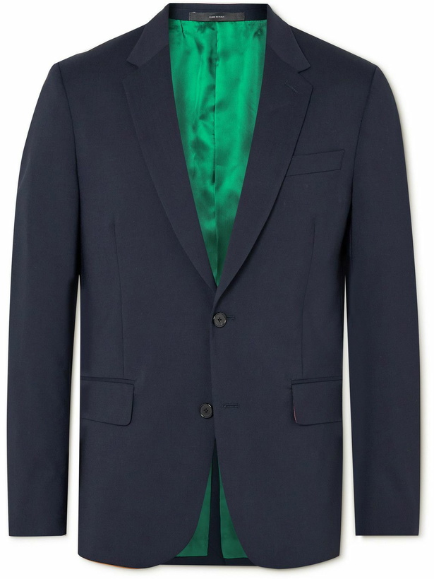 Photo: Paul Smith - Slim-Fit Stretch-Wool Suit Jacket - Blue