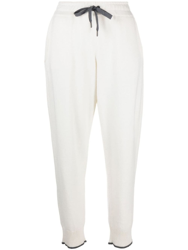 Photo: BRUNELLO CUCINELLI - High-waisted Cashmere Trousers