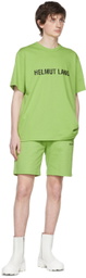 Helmut Lang Green Cotton Shorts