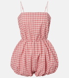 Faithfull Riatto checked cotton romper