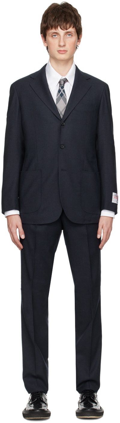 Ring Jacket Navy Tropical Wool Suit