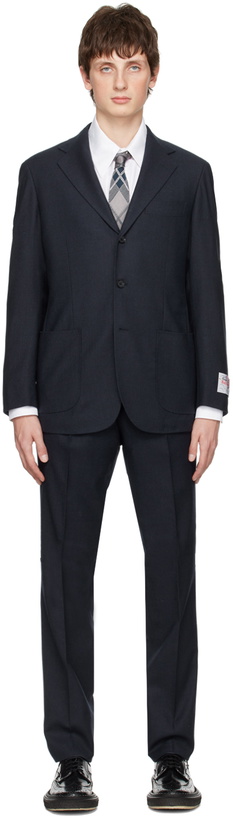 Photo: Ring Jacket Navy Tropical Wool Suit