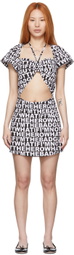 Rose Murdoch Black & White Sasha Mini Dress