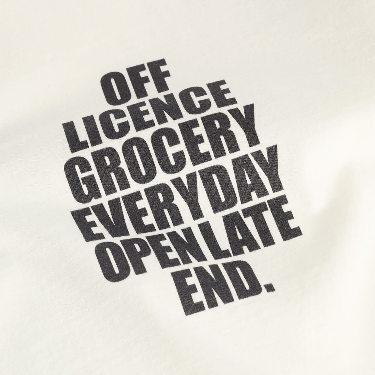 END. Open 'til Late T-Shirt in Ecru