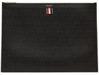 Thom Browne Black Large Zip Laptop Holder