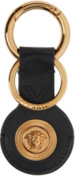 Versace Black & Gold Medusa Airtag Keychain