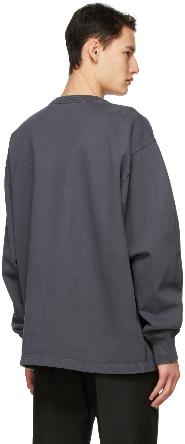 Acne Studios Grey Logo Sweatshirt Acne Studios